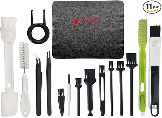 Computer Cleaning Kit, 19 in 1 Multi-Purpose Brushes Anti Static Brushes Clothes by GUINIFAO
