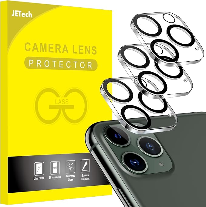 JETech Camera Lens Protector for iPhone 11 Pro Max 6.5-Inch and iPhone 11 Pro by JETech