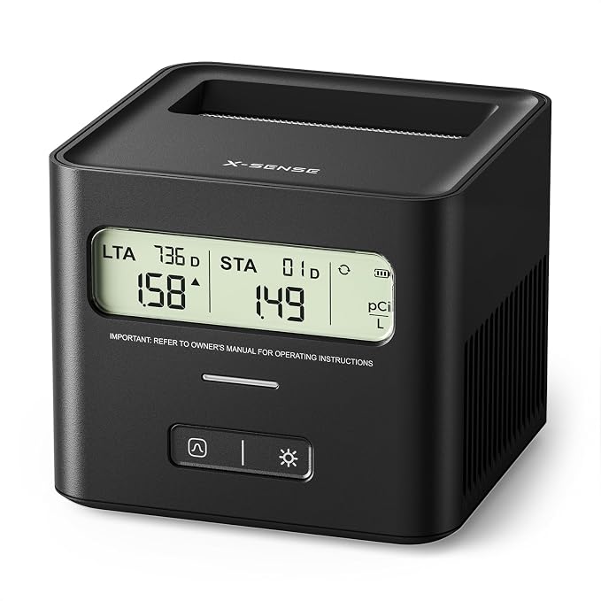 X-Sense Radon Detector for Home, Battery Powered, Ideal Starter Safety Tool for by X-Sense