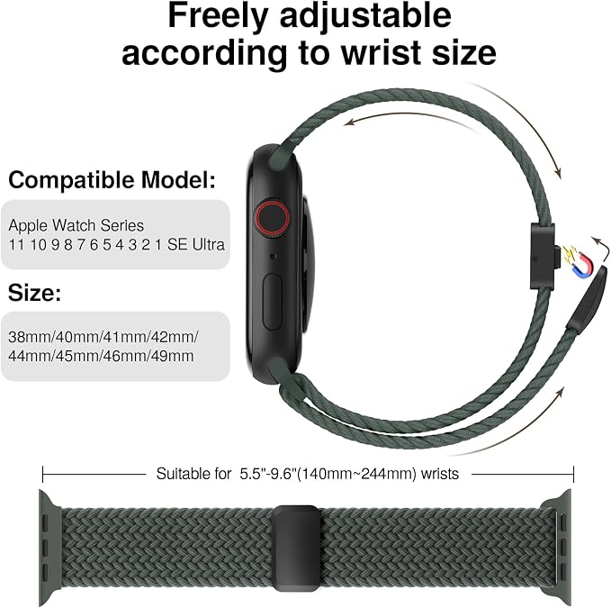 Braided Stretchy Band Compatible - Image 2
