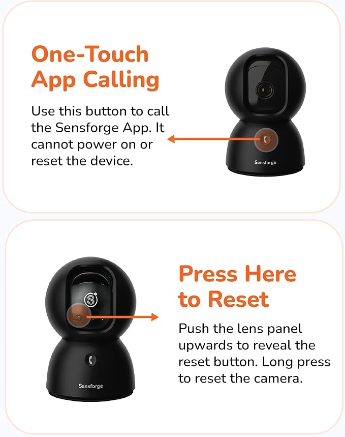 SensForge 2.5K Pan-Tilt Security Camera, 360° Dual-Band WiFi Camera - Image 7