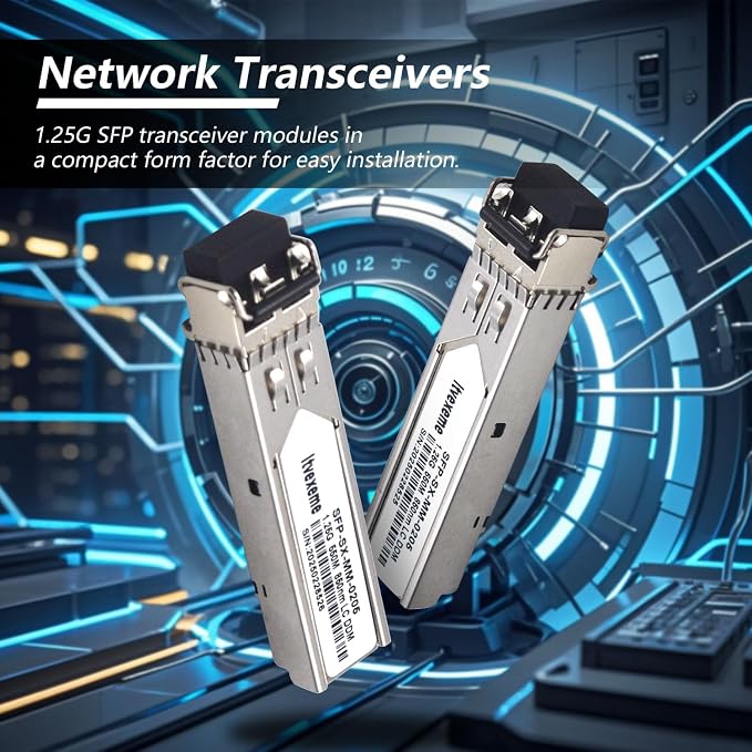 10 Pack 1.25G Multimode SFP LC Module, 1000Base-SX Gigabit Fiber Transceiver - Image 4