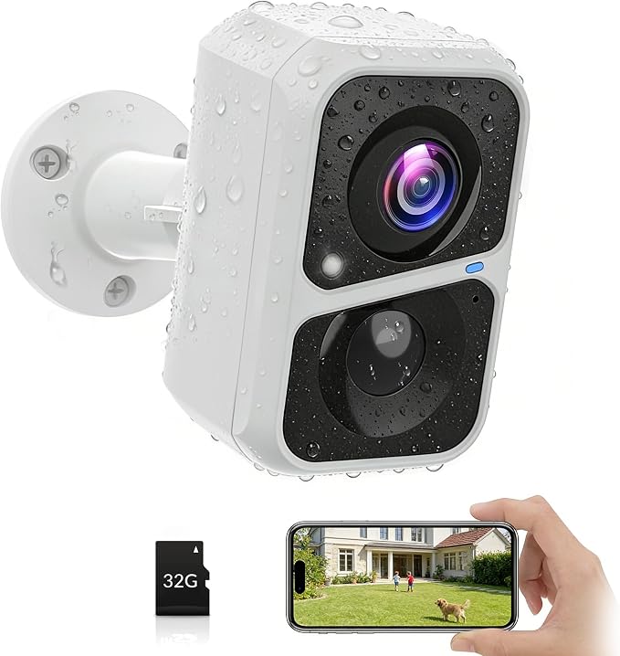Vicohome 2K Battery-Powered WiFi Security Camera, Outdoor/Indoor by Redefineyourlifewithlens