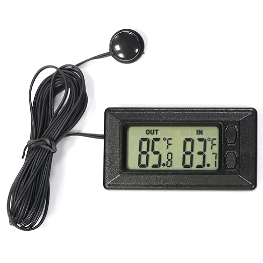Smart Digital Car Thermometer for Interior & Exterior Use, Dual Display - Image 2