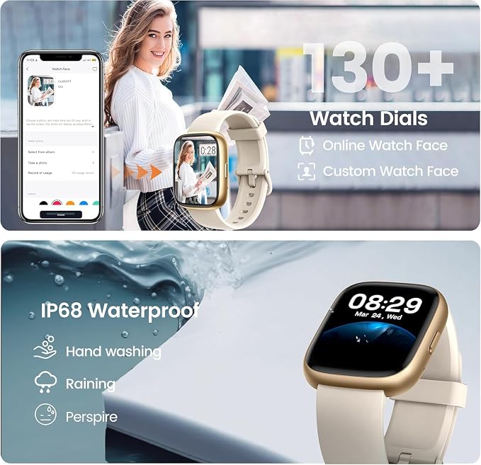 Smart Watch with Alexa Built-in, 1.83" HD Touchscreen Fitness Tracker with - Image 6