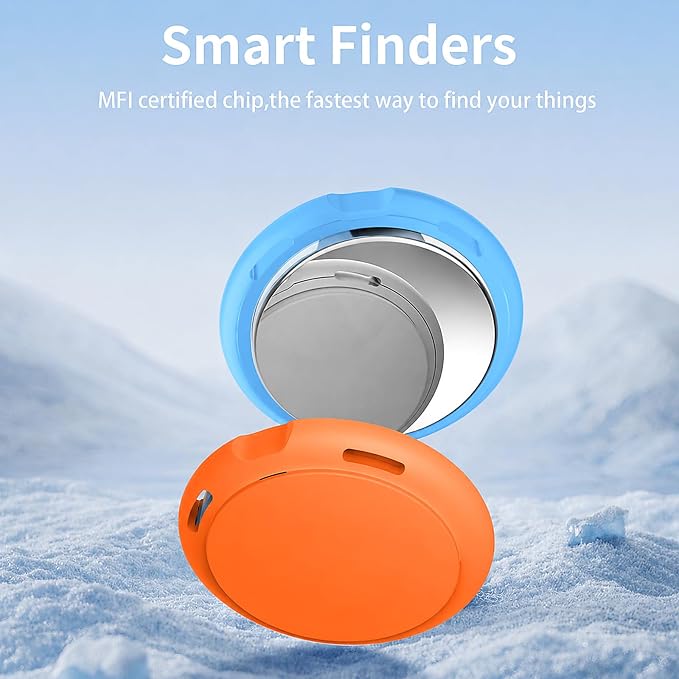 2 Pack Tracker Tags Pair with Apple Find My Bluetooth Air Smart Tags Key Finder - Image 2