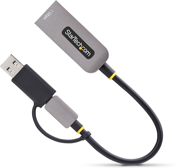 StarTech.com USB-C to Ethernet Adapter w/USB-A Dongle, 10/100/1000Mbps - Image 9