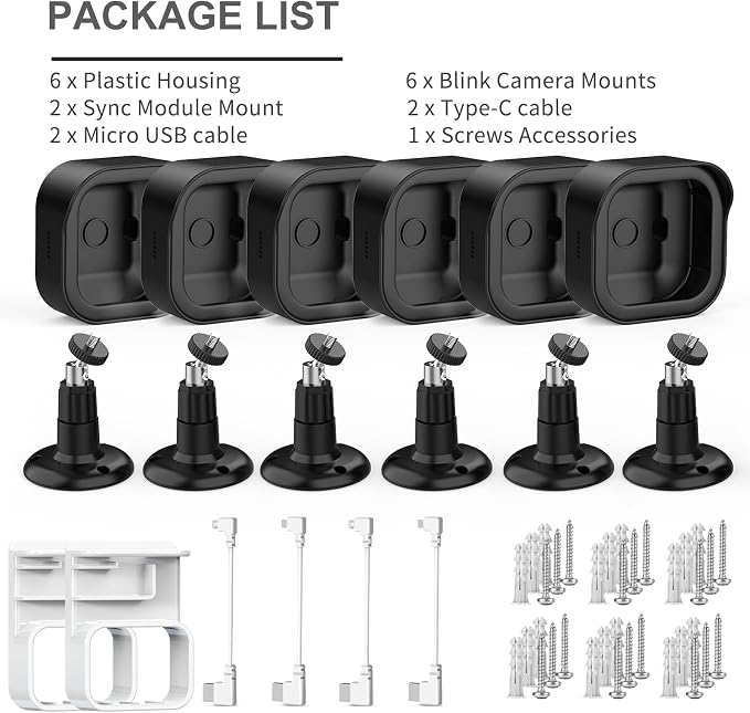 Camera Mount for Blink Outdoor 4 and Outdoor, 6 Pack Weatherproof Protective - Image 7