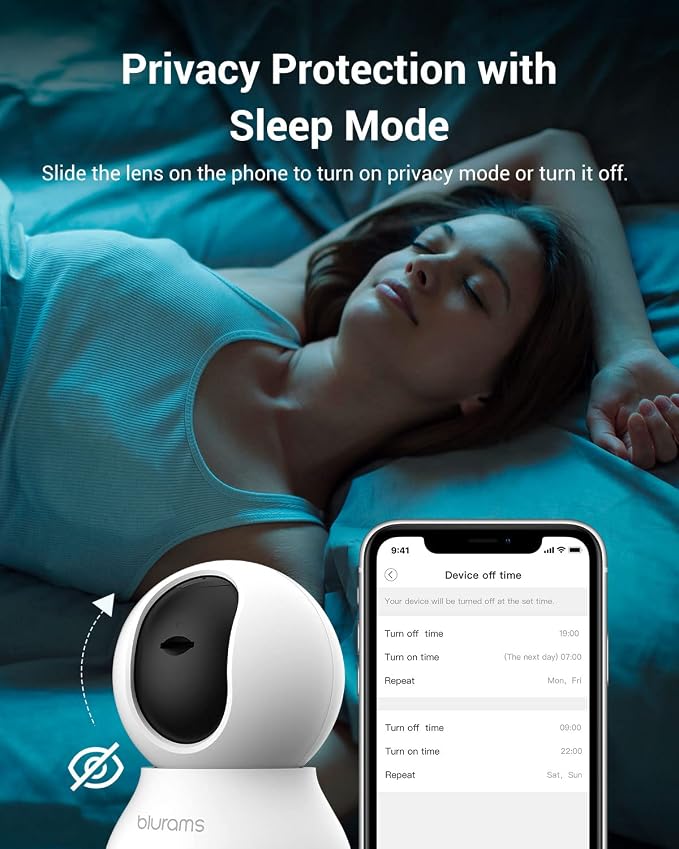 blurams Security Camera 2K, Baby Monitor Dog Camera 360-degree - Image 5