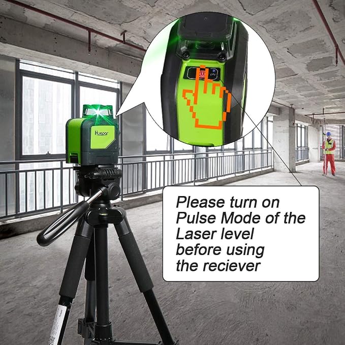 Huepar Laser Detector LR-6RG for Laser Level, Compatible - Image 2