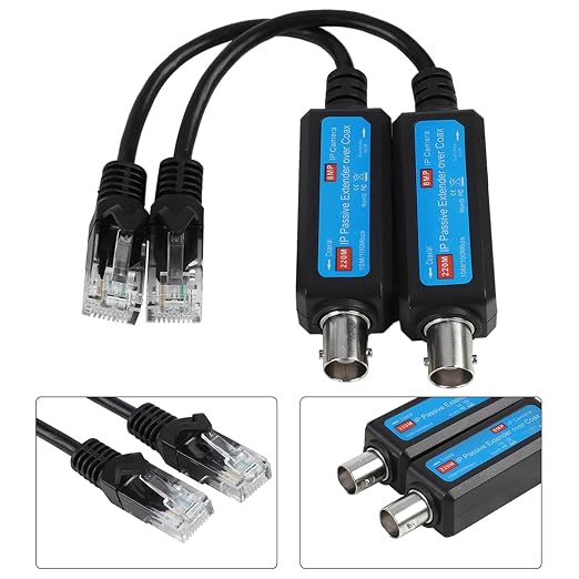 Network Coaxial Transmitter, 1Pair 10/100Mbps Passive IP 1CH Ethernet Over Coax - Image 2