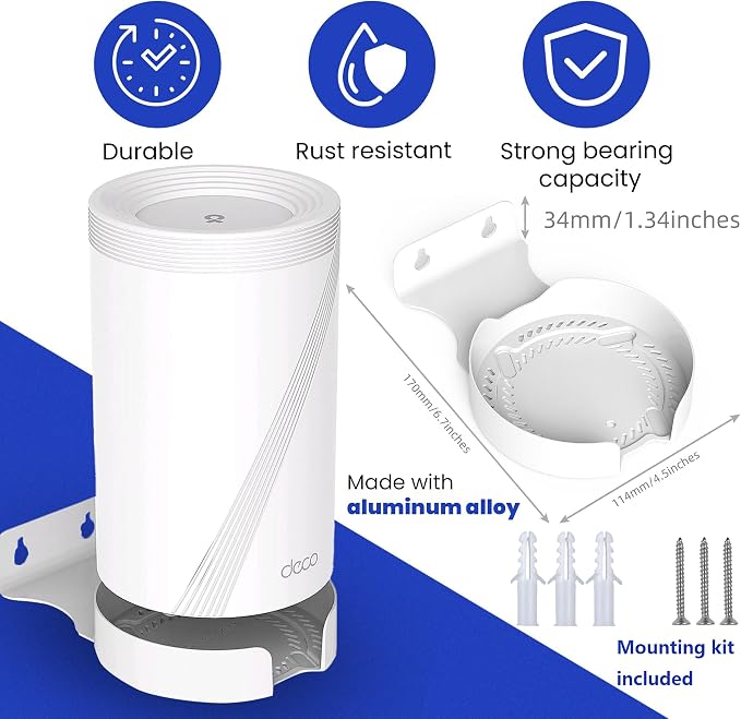 Wall Mount for TP-Link Deco BE63/ BE65/BE67/BE68/BE10000/BE11000/BE14000 Mesh - Image 2