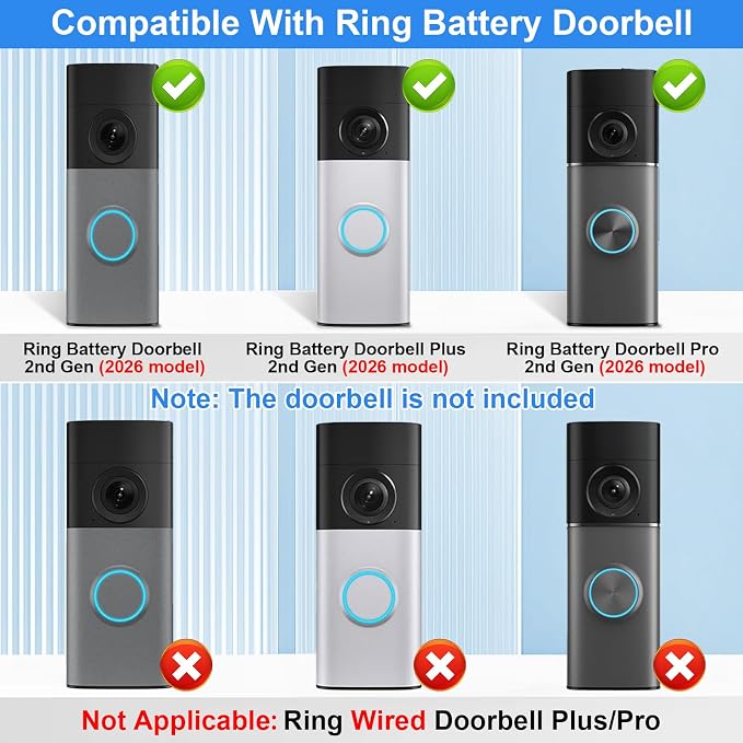 Anti-Theft Doorbell Mount Compatible - Image 2