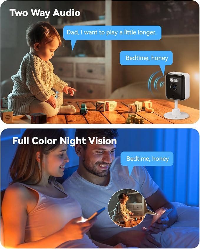 2K Cameras for Home Security, 2.4/5GHz Wi-Fi 6 Indoor Camera for - Image 6
