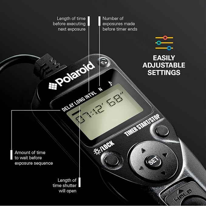 Polaroid PLRTC18 Replacement Shutter Release Timer Remote Control - Image 2