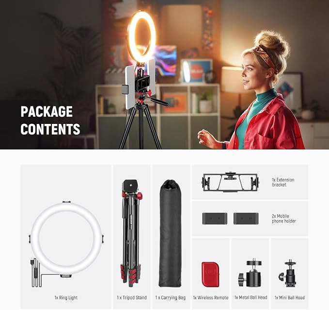 NEEWER Basics 8" Selfie Ring Light - Image 8