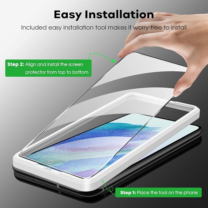JETech Screen Protector for Samsung Galaxy S21 FE 5G - Image 4