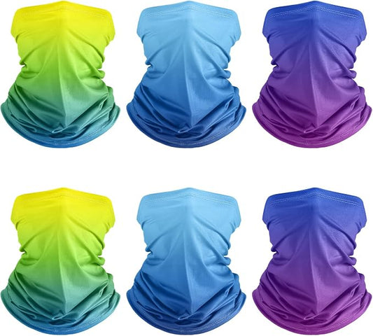 Geyoga 6 Pieces Summer UV Protection Cooling Neck Gaiter Face Clothing Neck by Geyoga