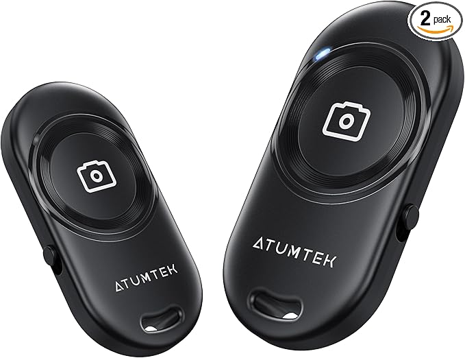 ATUMTEK Camera Remote Shutter for iPhone and Android Smartphones, Wireless by ATUMTEK