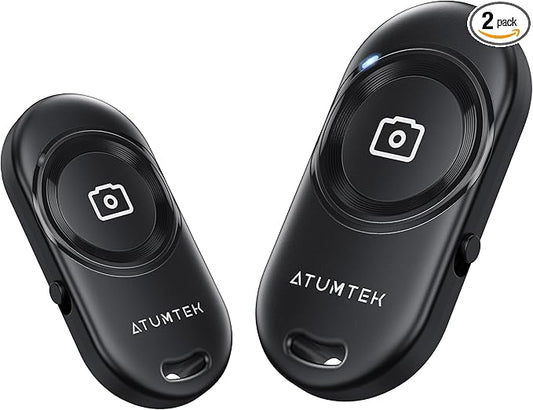 ATUMTEK Camera Remote Shutter for iPhone and Android Smartphones, Wireless by ATUMTEK