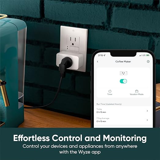 Wyze Plug, 2.4GHz WiFi Smart Plug, Compatible - Image 2