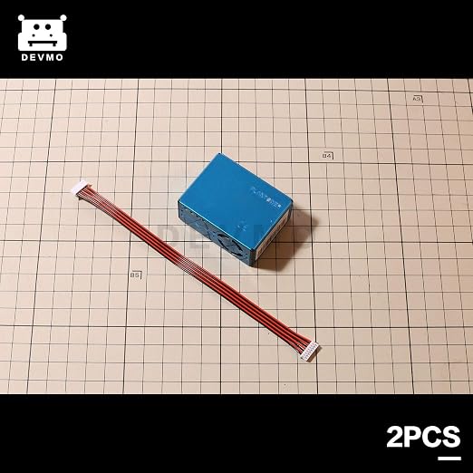 DEVMO 2PCS Digital Particle Concentration Laser Sensor PMS5003 PM2.5 PM10+Cable - Image 3