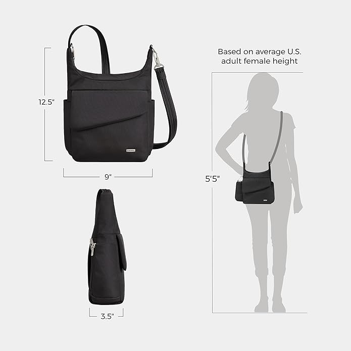 Travelon Anti-Theft Classic Messenger Bag - Image 4