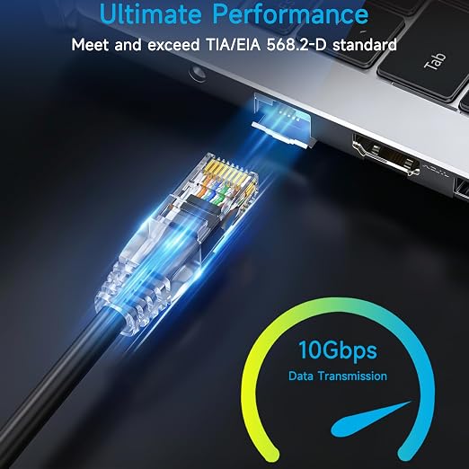 Cat6 Ethernet Patch Cable 5 ft, Cat6 Patch Cable - Image 2