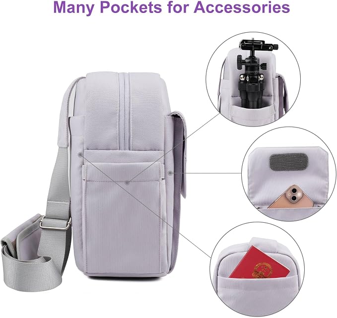 TULLIO Camera Bag Crossboy Camera Sling Chest Bag Backpack Waterproof - Image 4