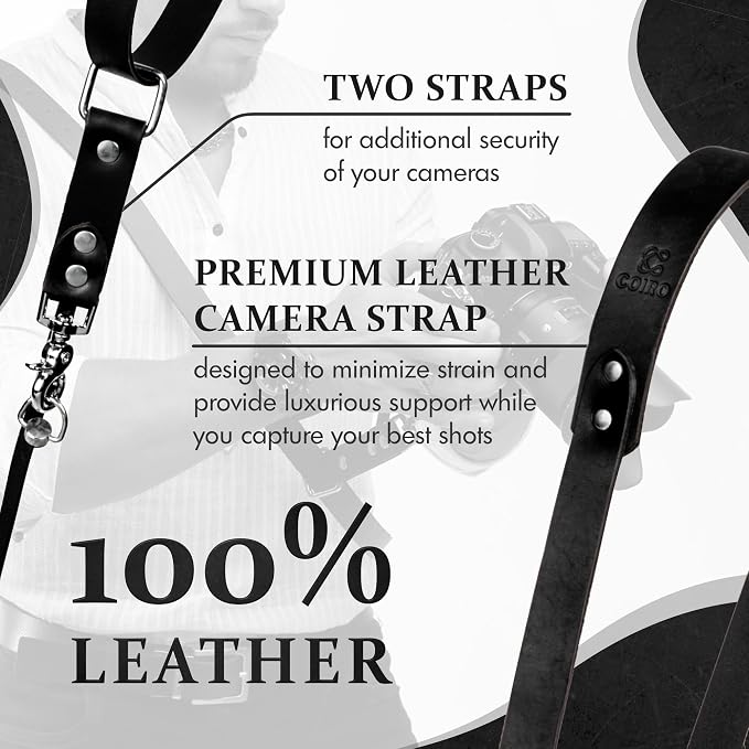 C Coiro Leather Camera Strap Crossbody - Image 3