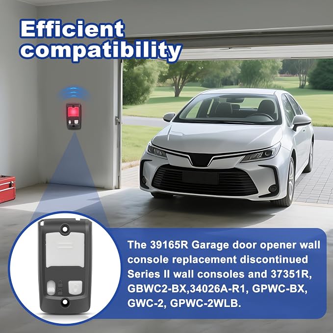 39165R GBWCSL2-BX Wall Garage Door Opener Compatible - Image 4
