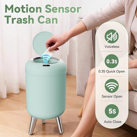 Automatic Motion Sensor Bathroom Trash Can Touchless, 3 Gallon/11L Smart - Image 3