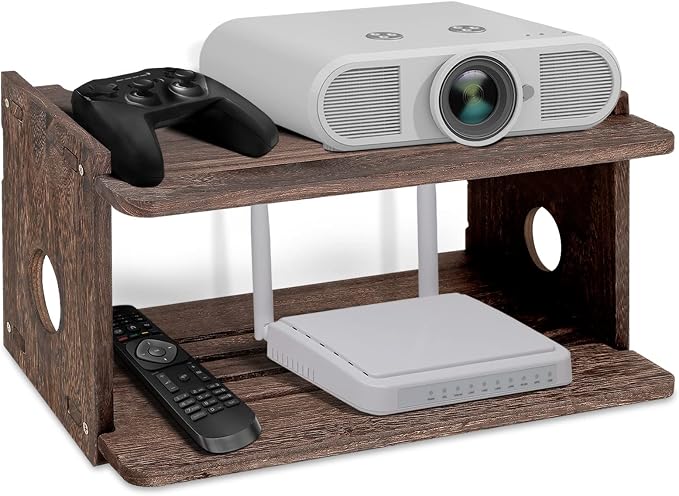 Floating Projector Shelf Rack Router Shelf Wall Mount Holder TV Stand WiFi by BEARUT