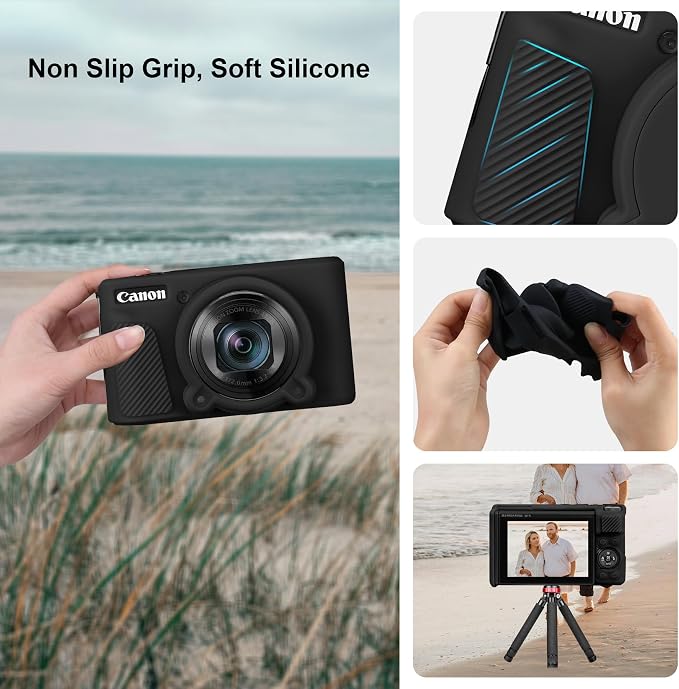 Canboc Case for Canon PowerShot SX740/SX730, Hard Carrying Case + Soft Silicone - Image 7