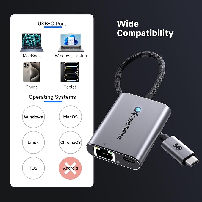 Cable Matters USB C to 5Gb Ethernet Adapter - Image 6