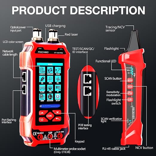 11 In 1 Network Cable Tester - Image 4