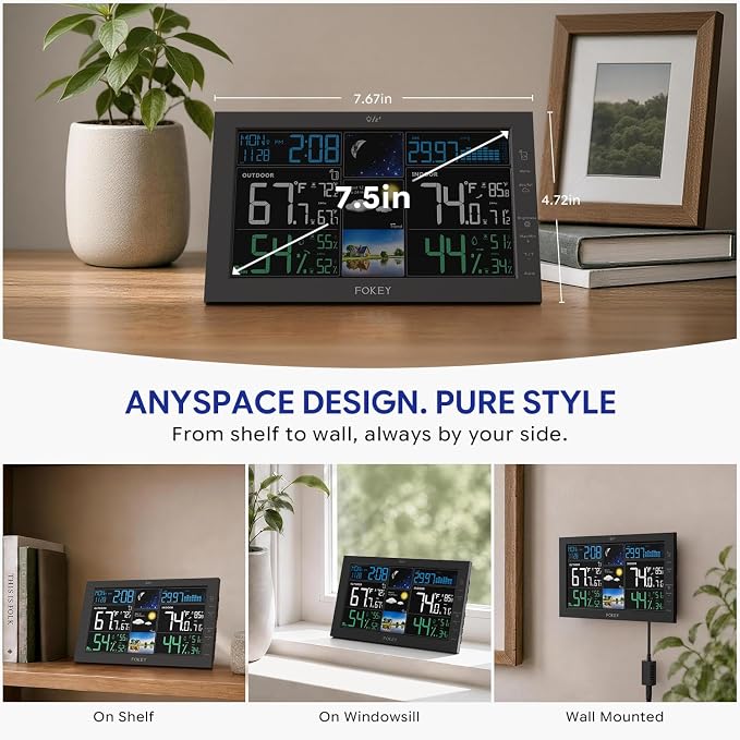 Weather Station Wireless Indoor Outdoor, Indoor Outdoor Thermometer Wireless - Image 7