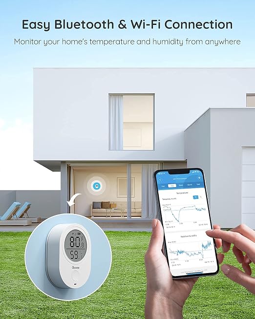 Govee WiFi Thermometer Hygrometer H5051, Smart Humidity Sensor - Image 4