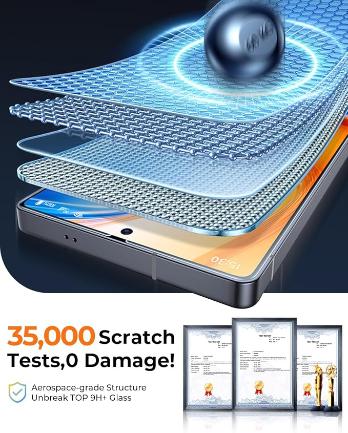 MRGLAS 2+2 Packs for Samsung Galaxy S25 Ultra Privacy Screen Protector 6.9'' - Image 7