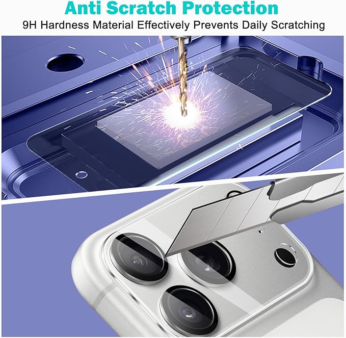 PEHAEL 3+3 Pack for iPhone 17 Pro Privacy Screen Protector - Image 6