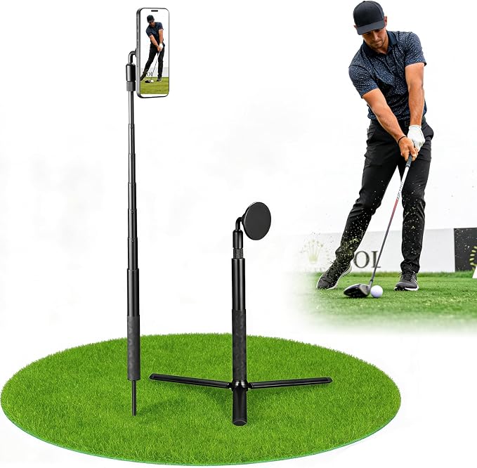 Monopod and Tripod Selfie Stick to Record Golf Swing Training Aid, Magnetic by CAMOLOGEEK