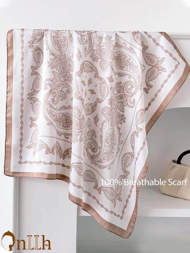 Silky Scarf for Women Lightweight Satin Bandanas Neck Hair Wrap For Sleeping - Image 4