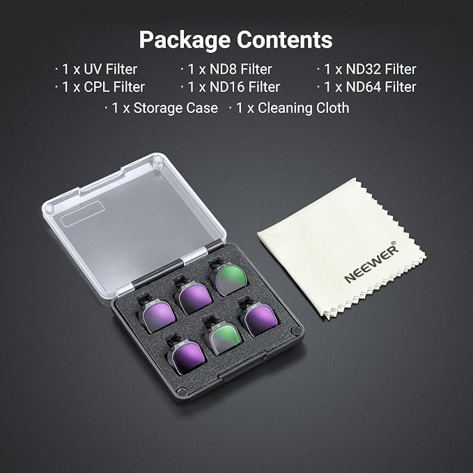 NEEWER UV + CPL + ND Filter Set Compatible - Image 8