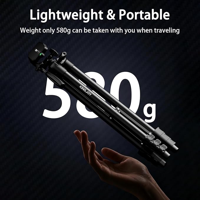 KINGJOY 71" Lightweight Camera Tripod - Image 8