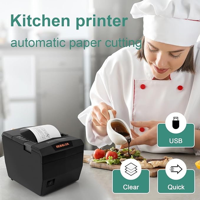 Rongta POS Receipt Printer, 80mm Thermal Printer - Image 6
