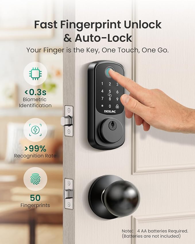 DESLOC B200 Fingerprint Smart Lock - Image 3