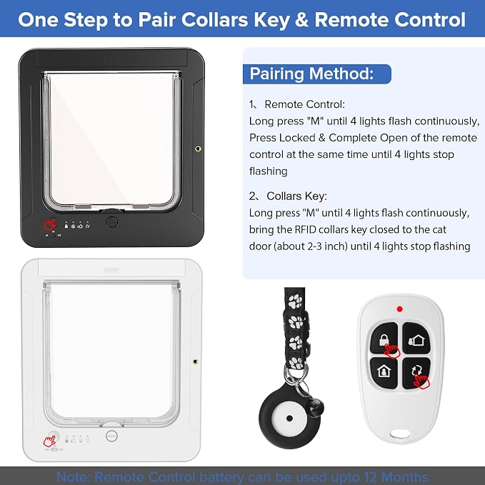 Smart Cat Door for Interior & Exterior, Cat Pet Door - Image 5
