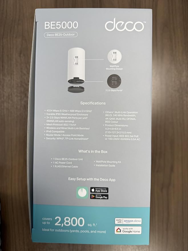 TP-Link Deco 7 Outdoor BE25 BE5000 Dual-Band Wi-Fi 7 Mesh Extender – Up to 2 - Image 14