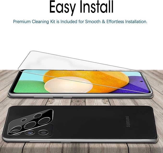 Ferilinso 3 Pack Screen Protector + 2 Pack Camera Lens Protector - Image 7