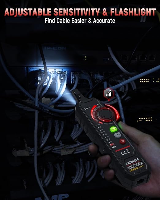 KAIWEETS 3-in-1 Multimeter & Cable Tracer Kit, Auto-Ranging Digital Multimeter - Image 6